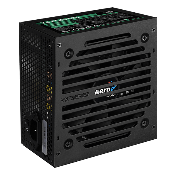 Fuente de Poder Aerocool VX 600W PLUS Black