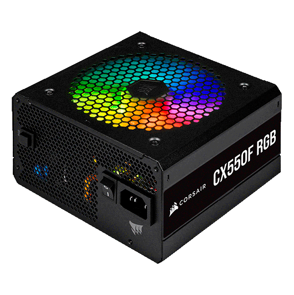 Fuente de Poder Corsair CX550F RGB Fully Modular 80+ Bronce CP-9020216-NA