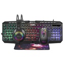 Gaming Combo Xtrike Me CMX-410, 4 en 1, Teclado, Headset, Mouse y Pad