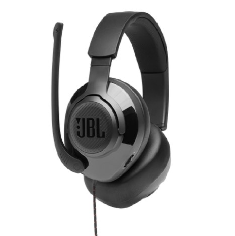 HEADPHONE JBL QUANTUM 200 BLACK 3.5MM PC XBOX PS PC-SPLITTER, JBLQUANTUM200BLKAM