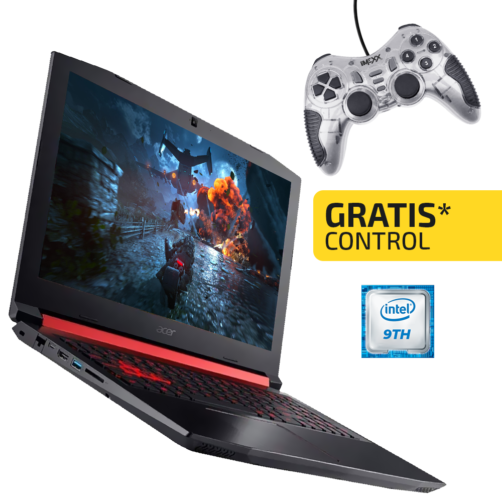 Kit Laptop Acer Nitro 5 i5-9300H, GRATIS Control Gaming