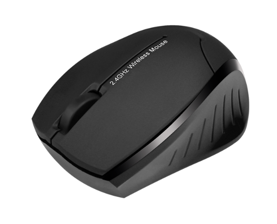 Klip Xtreme KMO-310BK Beetle - Ratón - diestro y zurdo - óptico - 3 botones - inalámbrico - 2.4 GHz