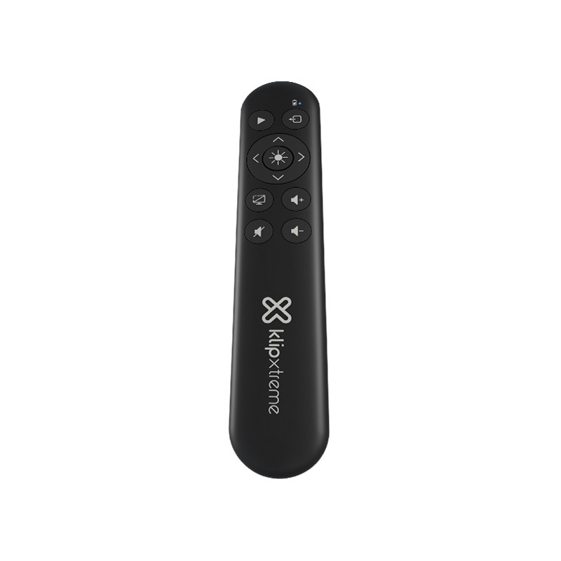 Presentador Laser inalambrico Klip Xtreme, receptor USB, bateria AAA, Botones multifuncionales, KPP-003