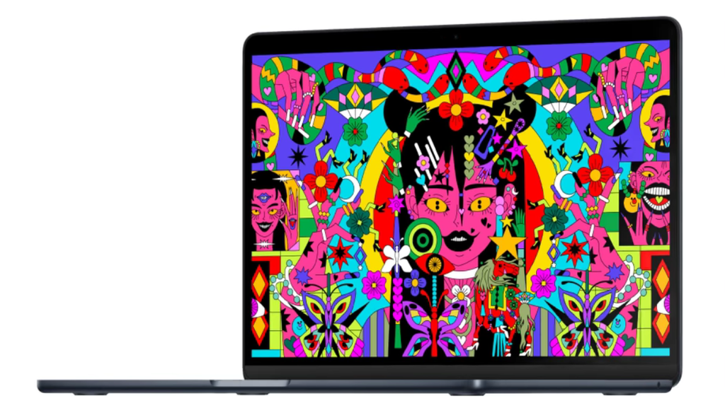 Laptop, Apple MacBook Air 13in M2 8GB 256GB MacOS Midnight, MLY33LL/A