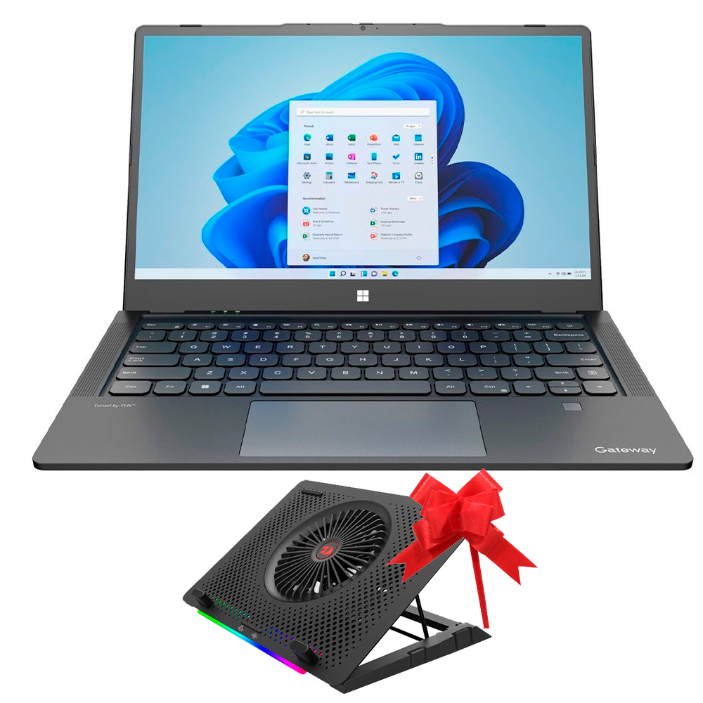 Laptop GATEWAY Ultra Slim 14.1"  FHD, Touchscreen, i7 1255U, 8GB RAM, 512GB SSD, WIN 11 - GRATIS Base Enfriadora