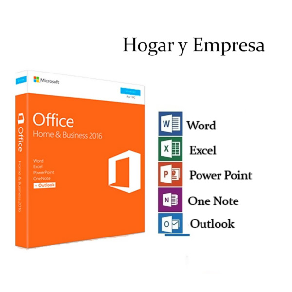 Licencia de Microsoft Office Hogar & Empresas 2016 DVD