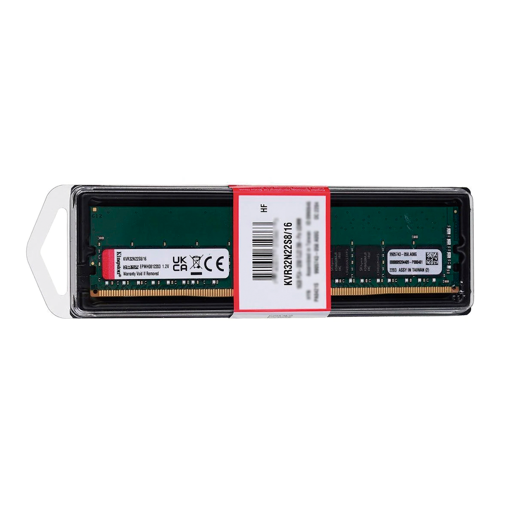 Memoria RAM DIMM Kingston 16GB 3200MHz DDR4 Non-ECC  CL22 DIMM 1Rx8 KVR32N22S8/16
