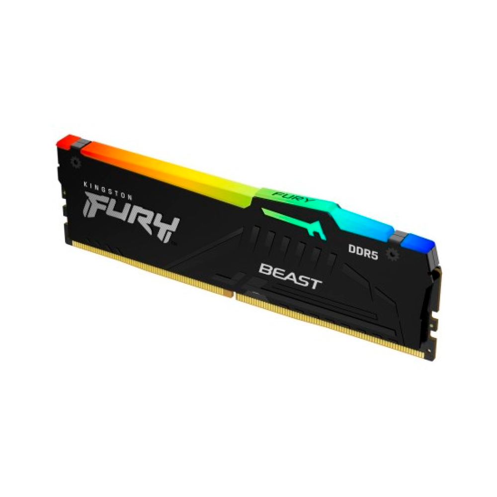 MEMORIA RAM, KINGSTON FURY 32GB 5600MT/s DDR5 CL40 DIMM Beast RGB, KF556C40BBA-32