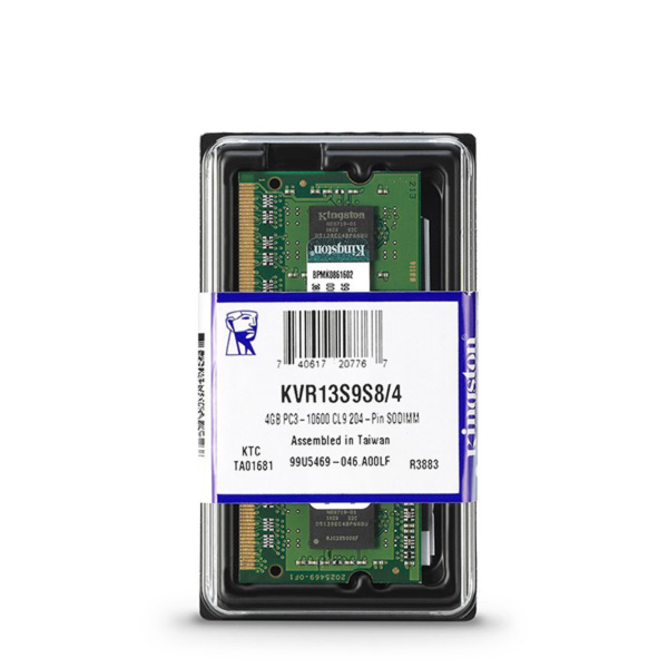 Memoria Ram KVR 4GB SODIMM DDR3 1333Mhz Kingston