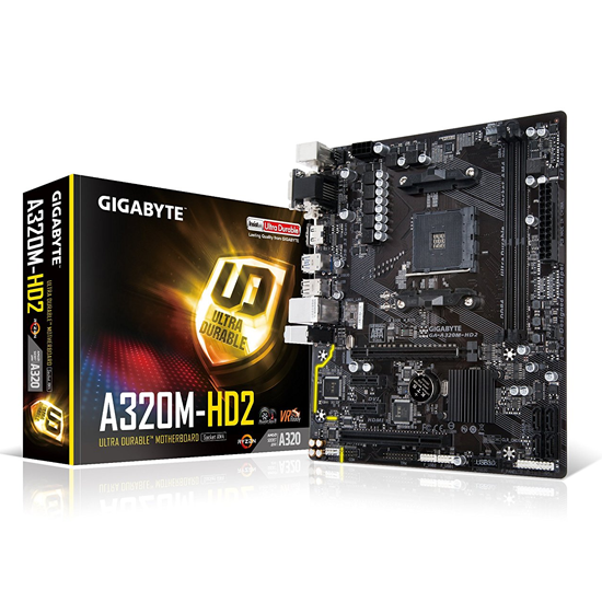 Motherboard A320M-HD2 AM4 RYZEN DDR4 Micro ATX GIGABYTE