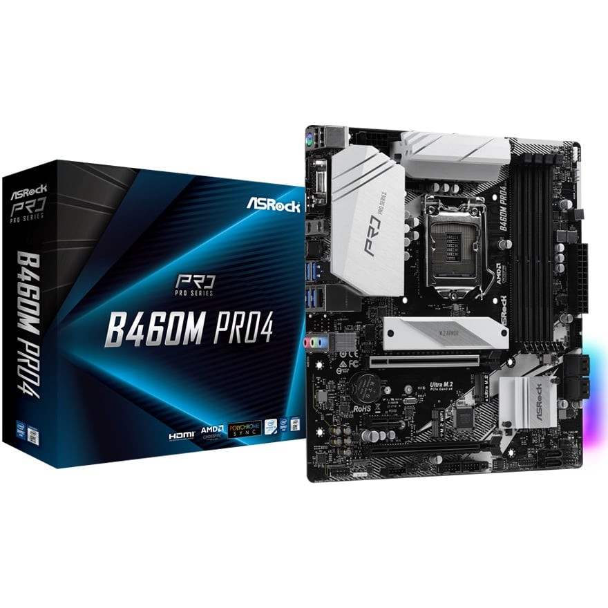 Motherboard Asrock B460M Pro4 Socket 1200 PCIe 3.0