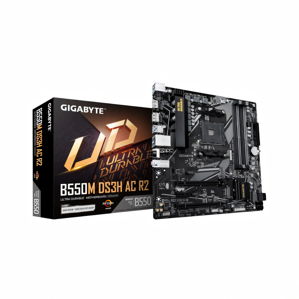 Motherboard Gigabyte B550M B550M DS3H AC R2 - 9MB55MDHR-00-G10 AM4 -DDR4