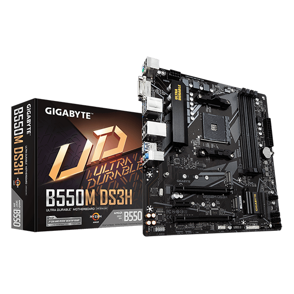 Motherboard Gigabyte B550M DS3H Micro ATX AM4 DDR4, 9MB55MDHR-00-G10