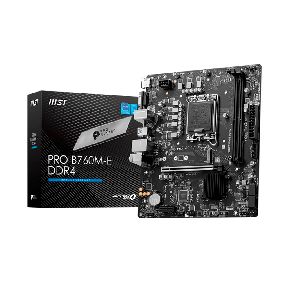 Motherboard MSI B760M-E Micro ATX, Socket 1700, DDR5, 824142333341