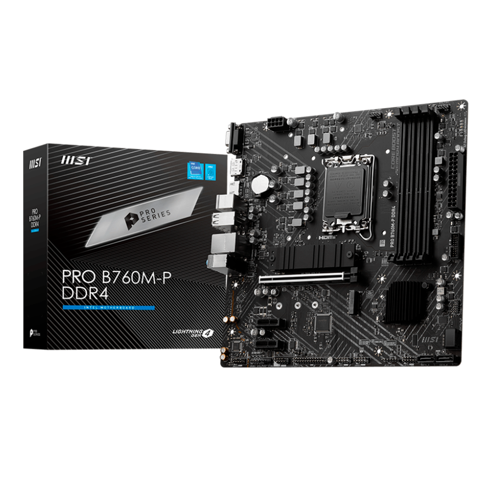 Motherboard MSI B760M-P Pro series DDR4 X4, LGA 1700, 824142308240