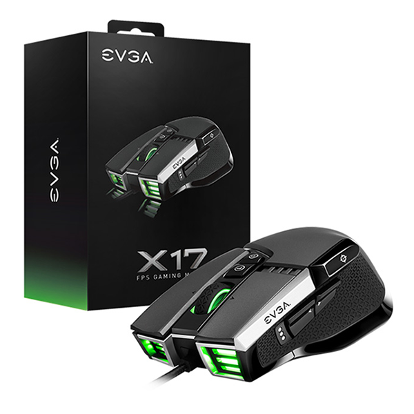 Mouse Gaming EVGA X17 USB GRAY 903-W1-17GR-KR