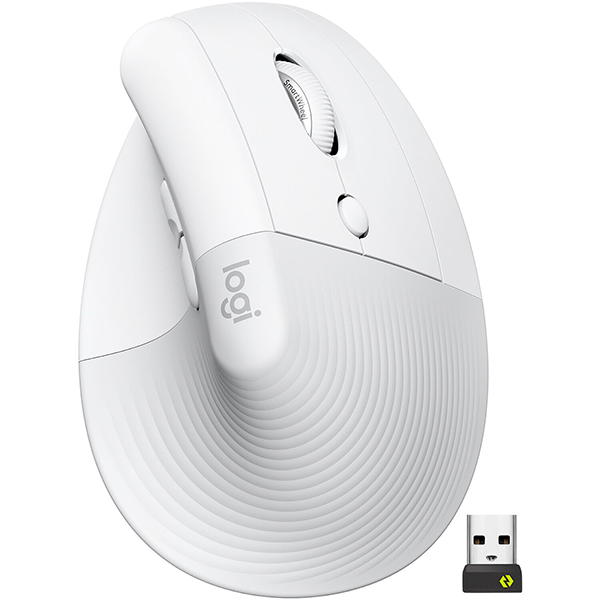 Mouse Logitech Lift Vertical Ergonomic Off White-910-006469