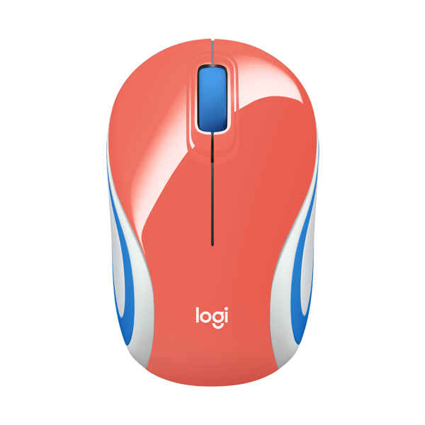 Mouse Logitech Wireless M187 Ultra portátil Coral 2.4Ghz