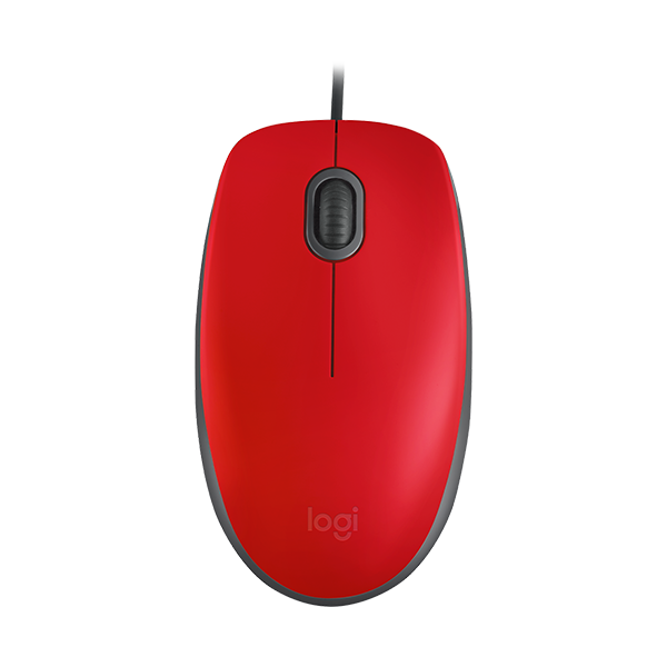 Mouse USB Logitech Silent M110 Rojo, 910-006755