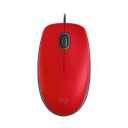 Mouse USB Logitech Silent M110 Rojo, 910-006755