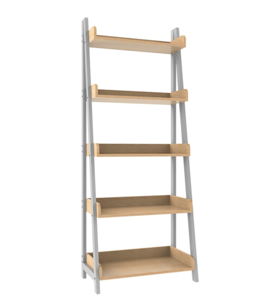 Mueble Xtech 5-shelf ladder bookcase Beige wood XTF-BS251