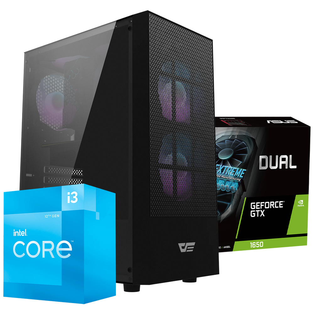 PC B290 i3 12100, GTX 1650 4GB, 16GB DDR4, M.2 256GB, 450W 80+ BRONCE