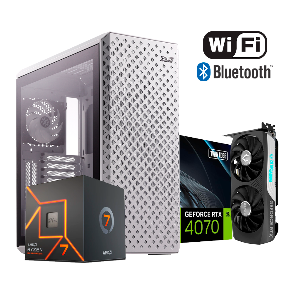 PC DEFENDER PRO H - Ryzen 7 7700, RTX 4070 12GB OC, RAM 32GB DDR5, M.2 2TB, 1000W 80+ GOLD