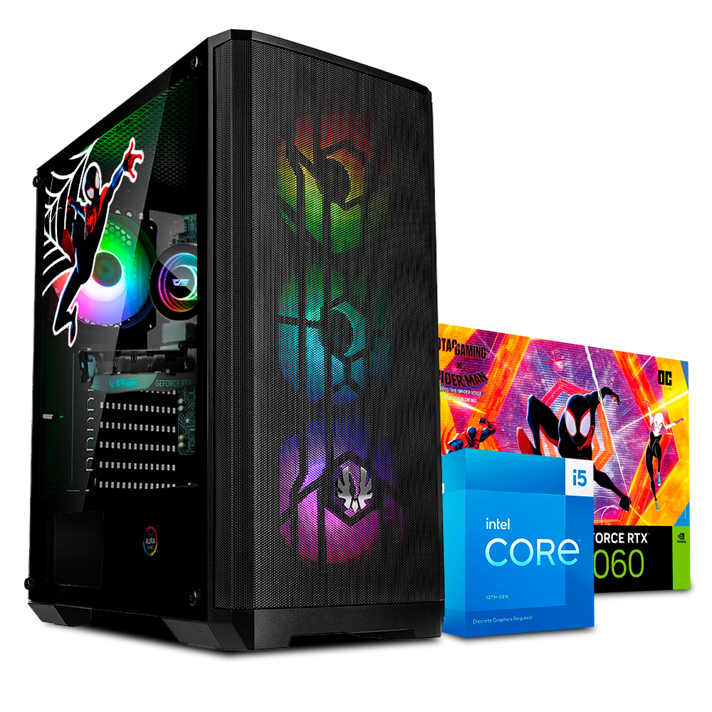 PC SPIDER MILES i5-13400, RTX 4060 8GB, 16GB DDR4, M.2 256GB.