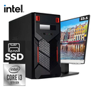 Pc Standard i3-10105, 240 GB, 8GB DDR4, 500W, Teclado Mouse y Bocinas, Monitor 23.5"