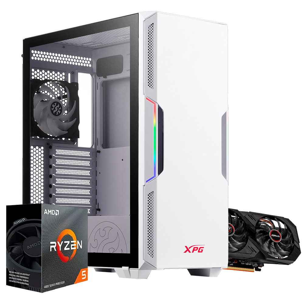 PC STARKER RX RYZEN 5 4500, RX 6500 XT 4GB, DDR4 16GB, M.2 500GB, 450W 80+ BRONCE