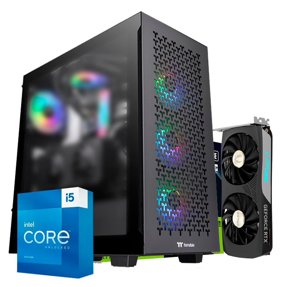 PC V350 PRO i5 14400F, RTX 4070 SUPER OC 12GB, DDR4 32GB, M.2 1 TB, 750W 80+ BRONCE