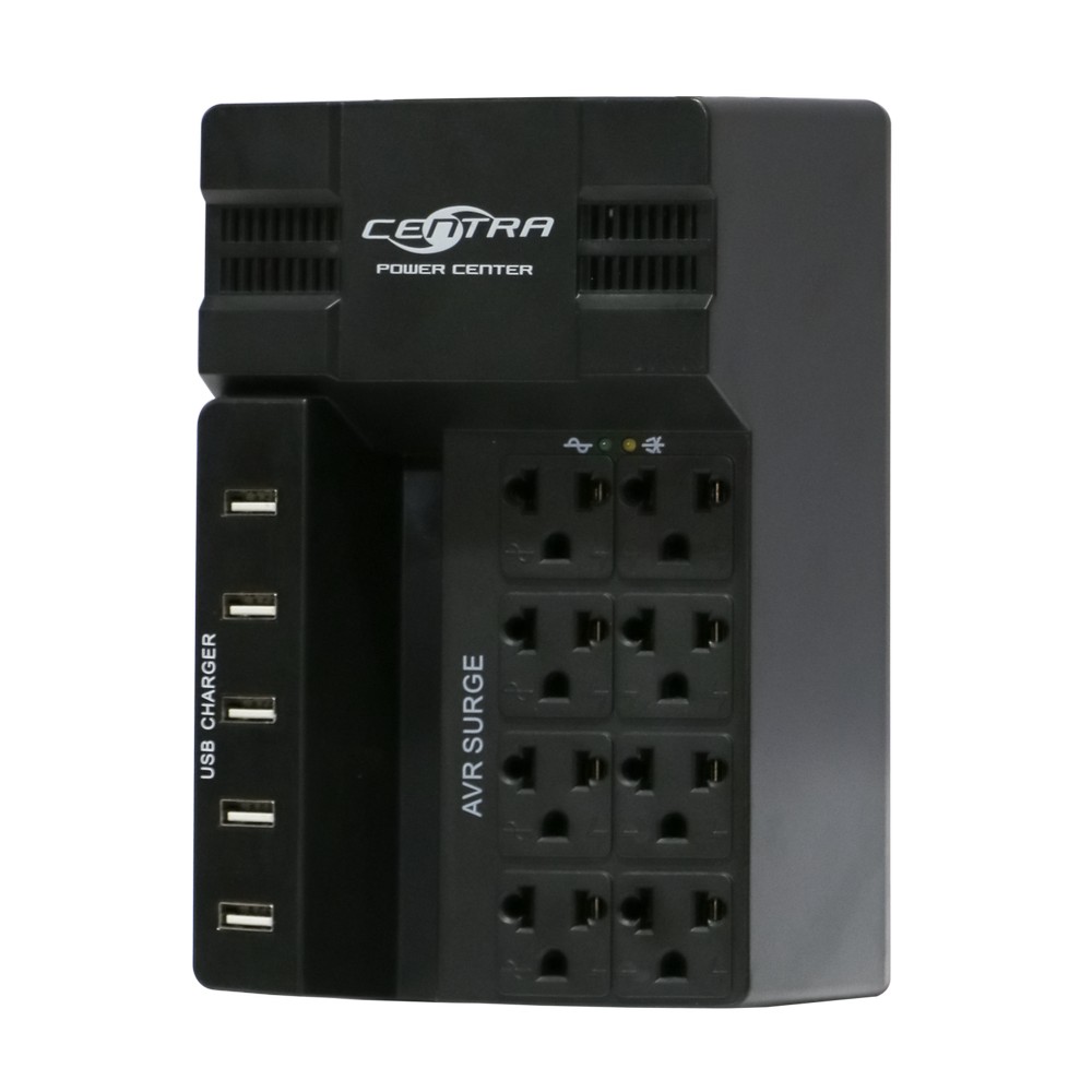Regulador de Voltaje Centra 1200VA + 5 USB de Carga CRV5PU