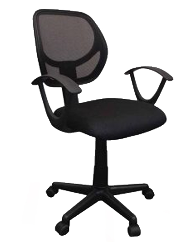 Silla MDC, respaldo de maya, base de 5 rodos, 200Libras, SP-628B