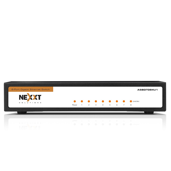 Switch AXIS800 Gigabit Ethernet 10/100/1000 8 puertos Nexxt