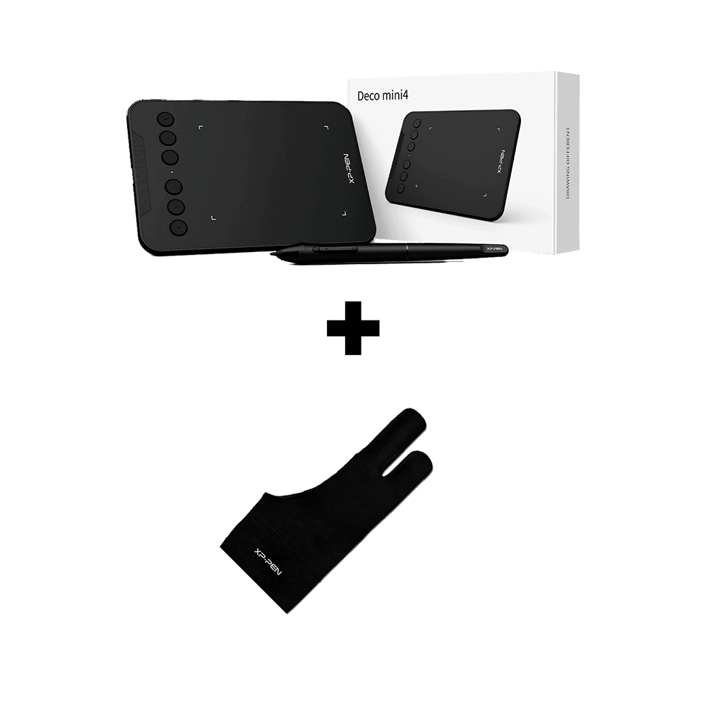 Tableta de dibujo XP PEN Deco Mini 4 + Guante XP PEN Talla M
