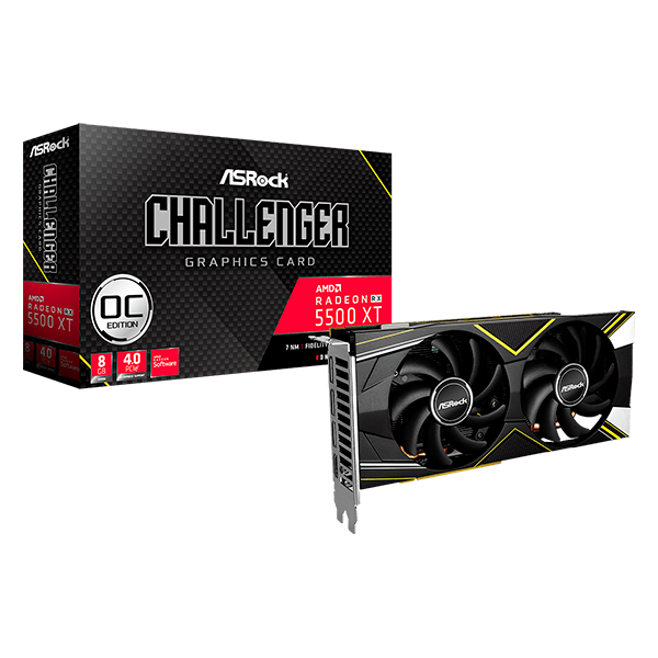 Tarjeta de Video Asrock RX 5500 XT 8GB OC Challenger D