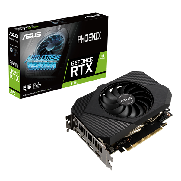 Tarjeta de video Asus RTX 3060 Phoenix 12GB GDDR6  PH-RTX3060-12GB