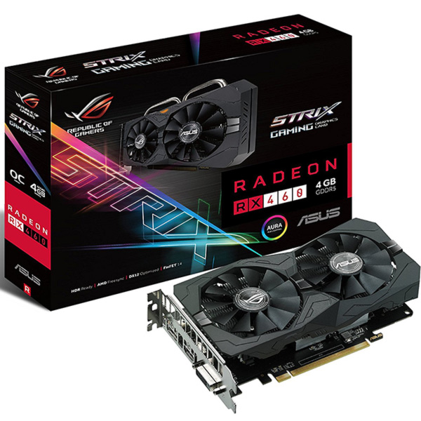 Tarjeta de video Dual RX 460 StriX 4GB OC Edition Asus