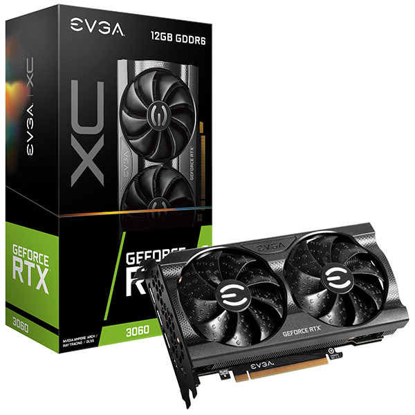 Tarjeta de video EVGA RTX 3060 12GB GDDR6 XC ULTRA 12G-P5-3657-KR