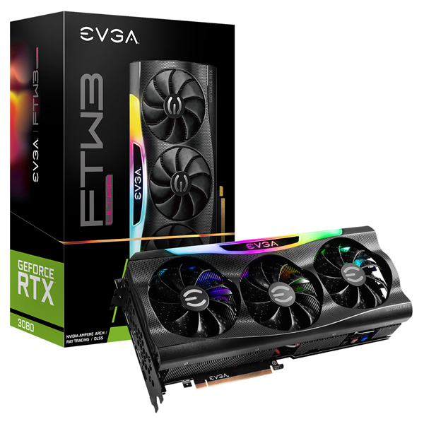 Tarjeta de video EVGA RTX 3080 FTW3 ULTRA Gaming 10GB, GDDR6X, iCX3 , ARGB LED, LHR 10G-P5-3897-KL