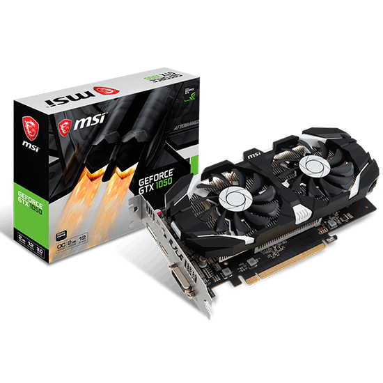 Tarjeta de Video MSI GeForce GTX 1050 2GB OC Nvidia