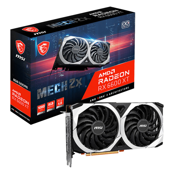 Tarjeta de video MSI Radeon™ RX 6600 XT MECH 2X 8G OC