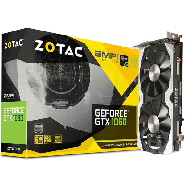 Tarjeta de Video NVidia GeForce GTX 1060 6GB AMP Edition Zotac