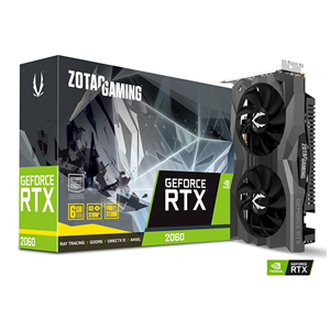 Tarjeta de video Nvidia RTX 2060 6GB Twin Fan GDDR6  ZT-T20600H-10M Zotac