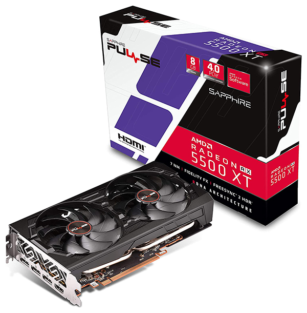 Tarjeta de video Sapphire Pulse Radeon RX 5500XT 8GB GDDR6
