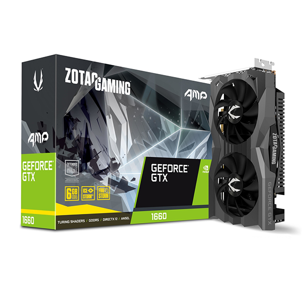 Tarjeta de vídeo Zotac GTX 1660 AMP 6GB GDDR5 ZT-T16600D-10M