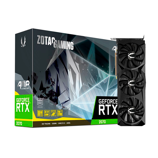 Tarjeta de vídeo Zotac RTX 2070 AMP! Extreme Core 8GB GDDR6 256Bit ZT-T20700C-10P