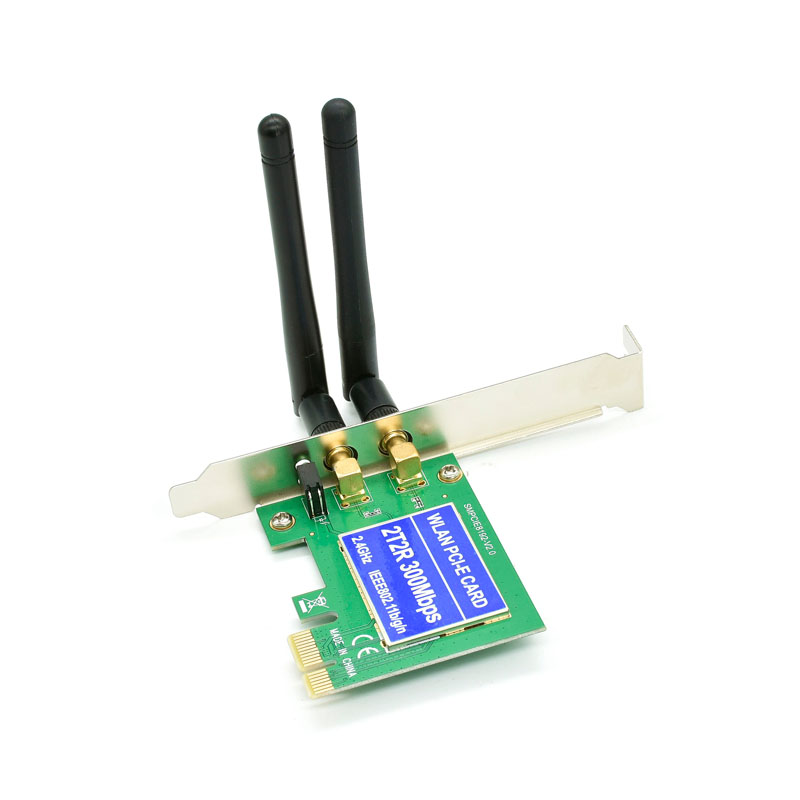 Tarjeta PCI-e Wireless 300Mbps RTL8192 WiFi - Sin Empaque
