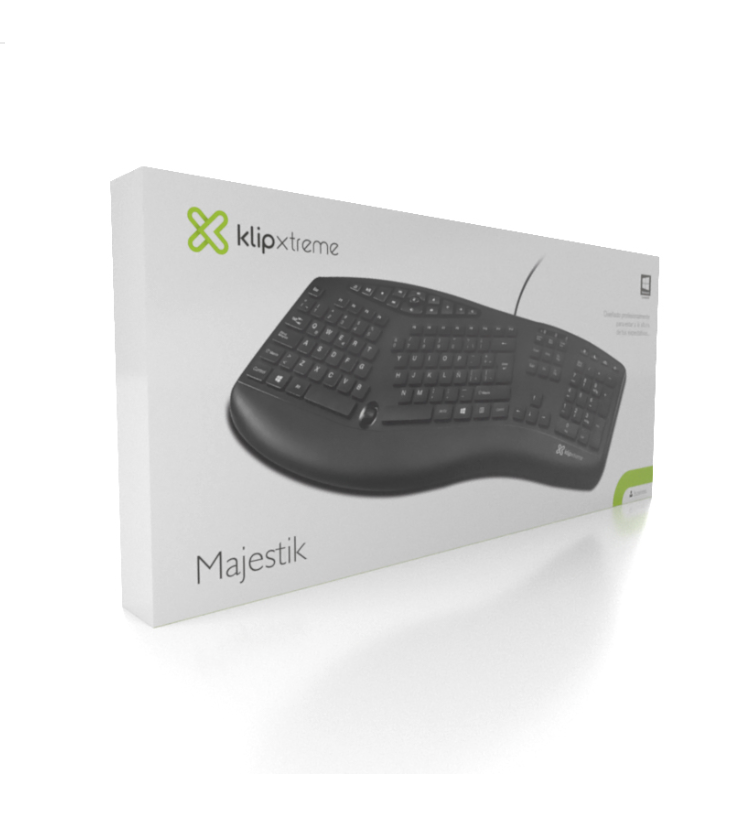 Teclado Klip Xtreme - Keyboard - Wired - Spanish -  USB - Black - Erg KBK-250