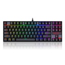 Teclado Mecanico REDRAGON Gaming KUMARA, RGB, Chroma Dust- Proof Switch ROJO, TKL, USB, Negro - K552RGB-1